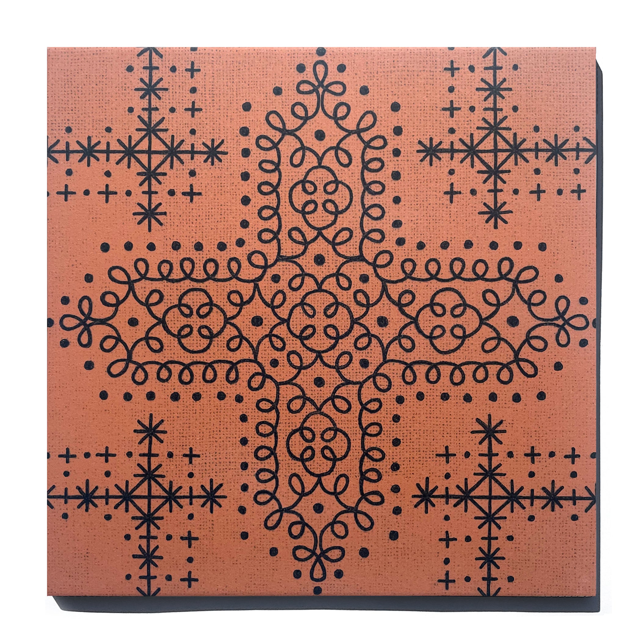 SECONDS | 12"x12" Reina Cross in Rampart Rust