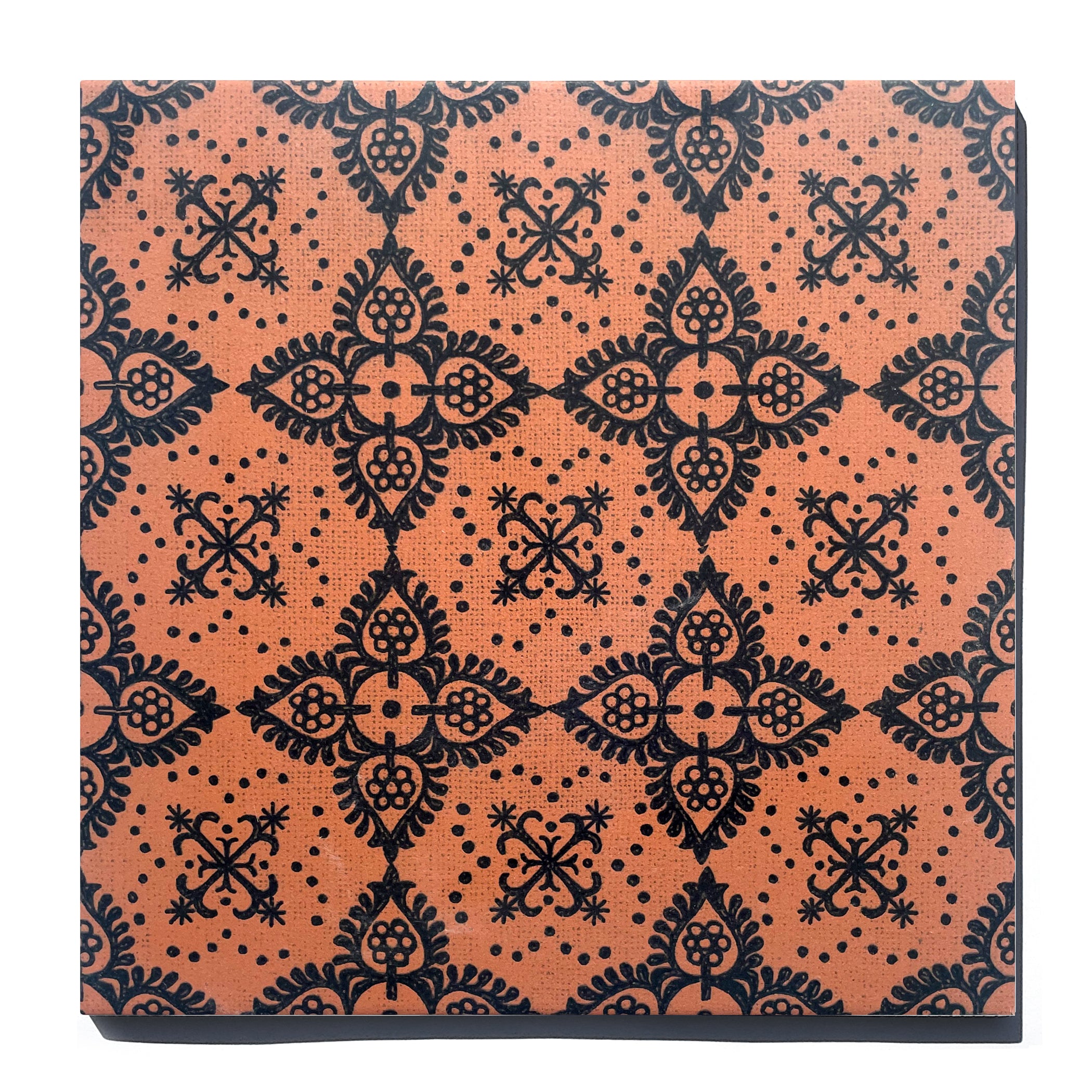 SECONDS | 12"x12" Reina Pomegrante in Rampart Rust